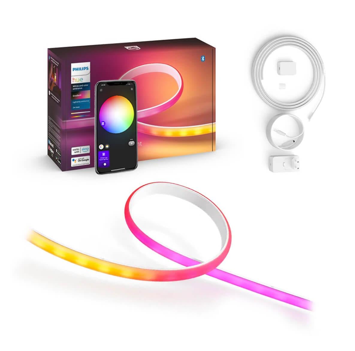Умная светодиодная лента 2 метра Philips Hue Gradient Lightstrip White and Color, Bluetooth, Apple HomeKit