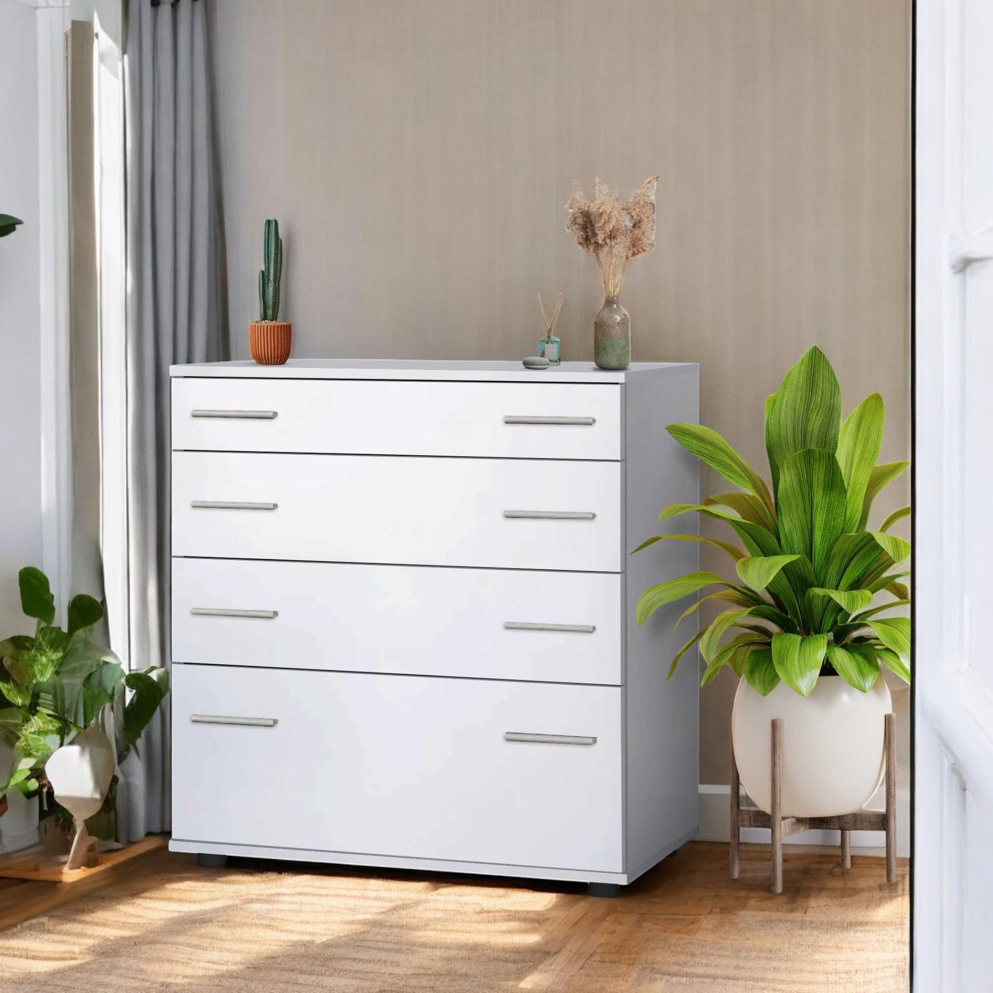 Комод із висувними шухлядою та дверцятами Білий (О-2б)