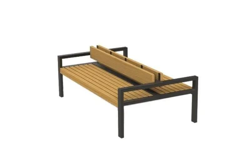 Скамейка Loft FS111 для террасы и дачи Черный (3075773502)