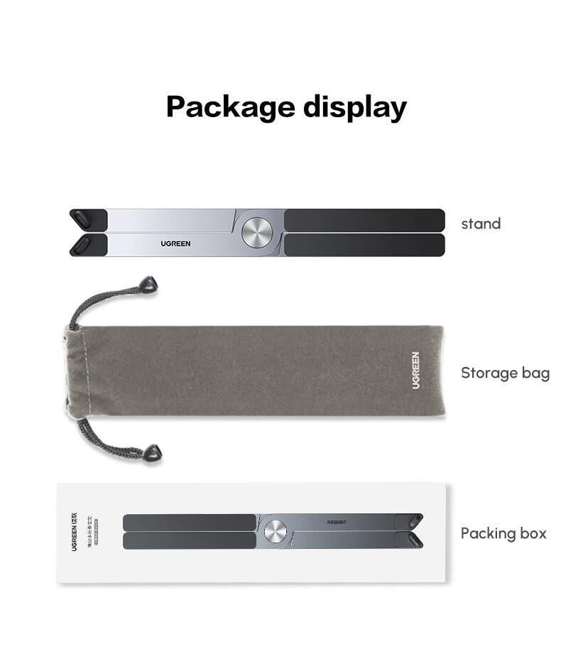 Підставка для ноутбука UGREEN до 17.3" Темно-сірий (35844) - фото 11