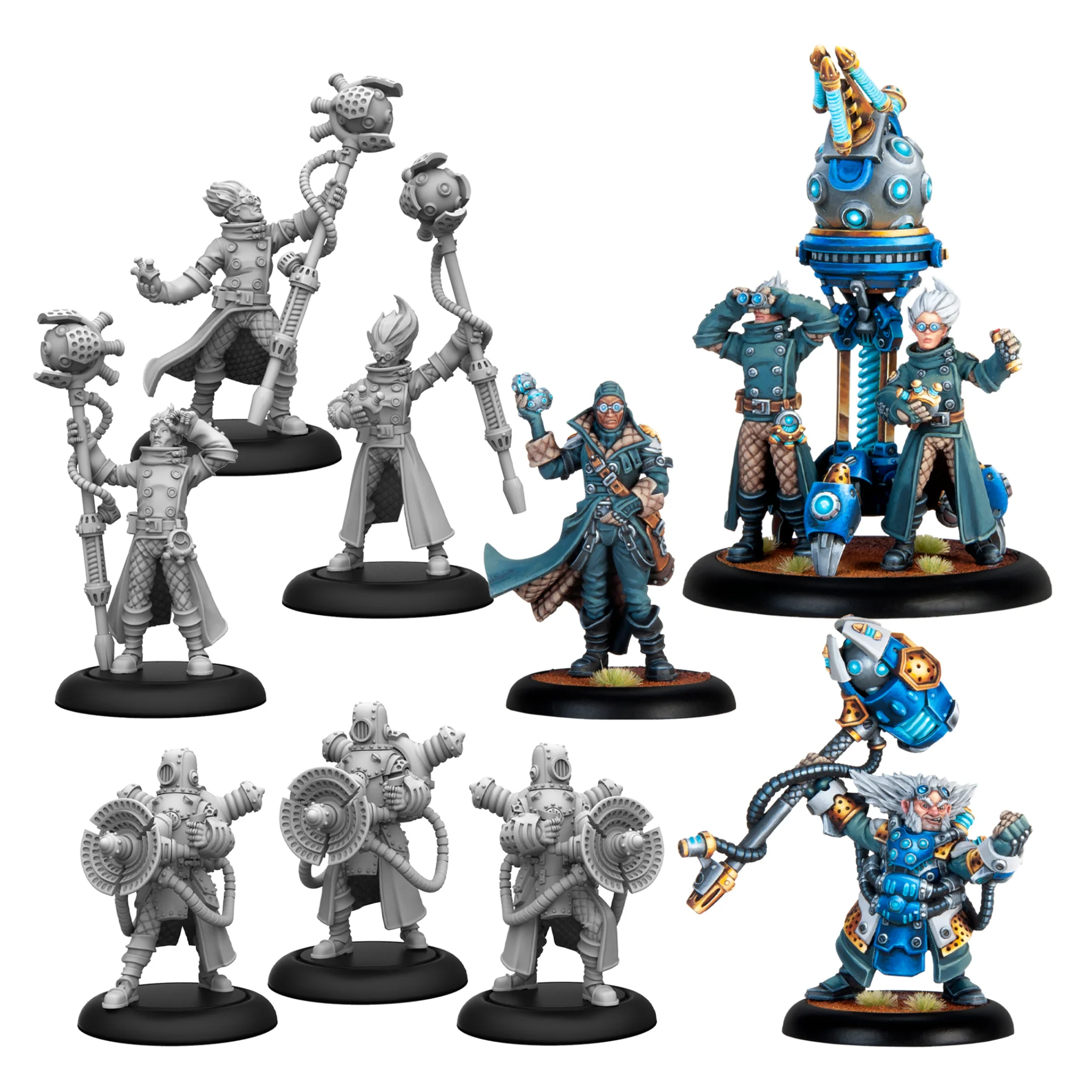 Набір мініатюр SFG Warmachine Cygnar Storm Forge Command Cadre (SFIK-CGN280)