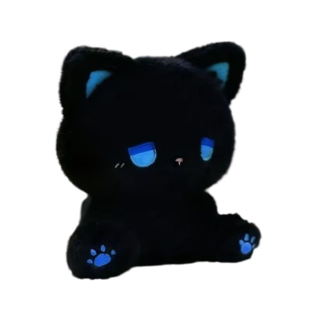 М'яка іграшка Котик плюшевий Чорний (23198)