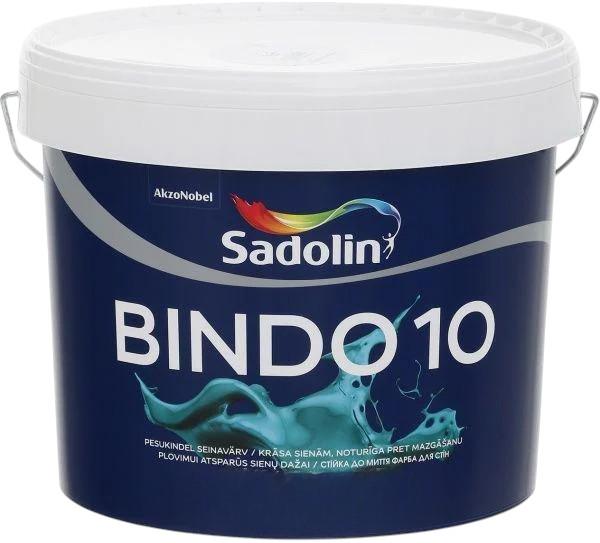 Фарба інтер'єрна латексна з високою стійкістю до миття Sadolin Bindo 10 матова база BW 2,5 л Білий (1823130950)