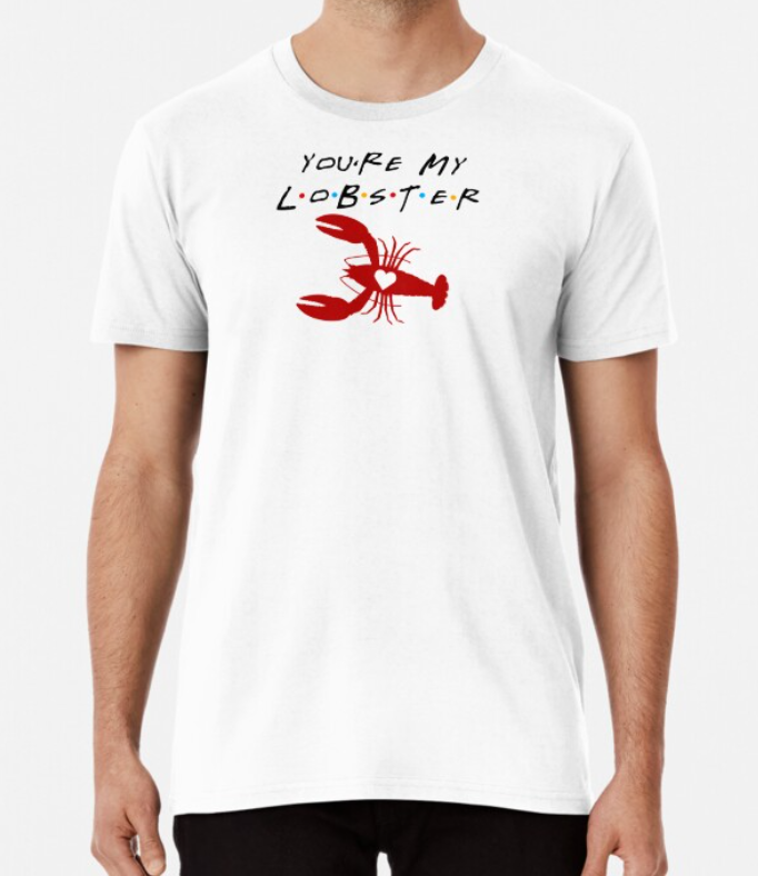 Футболка мужская Stedman с принтом You're my lobster Friends S Белый (ПН178-7)