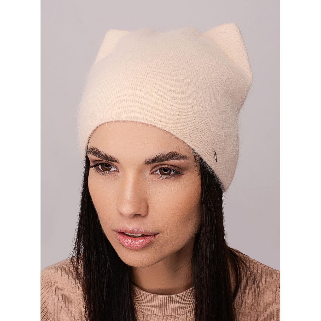 Шапка-кошка женская Leks БАГИРА ангоровая утепленная флисом с ушками без отворота one size Жемчужина (273012) - фото 1 Шапка-кошка женская Leks БАГИРА ангоровая утепленная флисом с ушками без отворота one size Жемчужина (273012) - фото 1