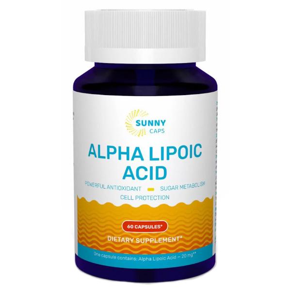 Кислота альфа-ліпоєва Sunny Alpha Lipoic Acid 60 капс. (000022434)