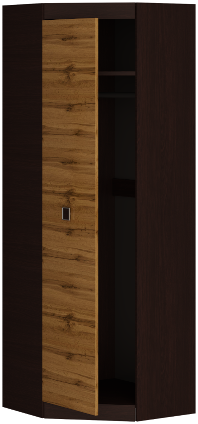 Шкаф Everest Соната 700х700х2050 мм Венге темный/Дуб крафт золотой (11330) - фото 3