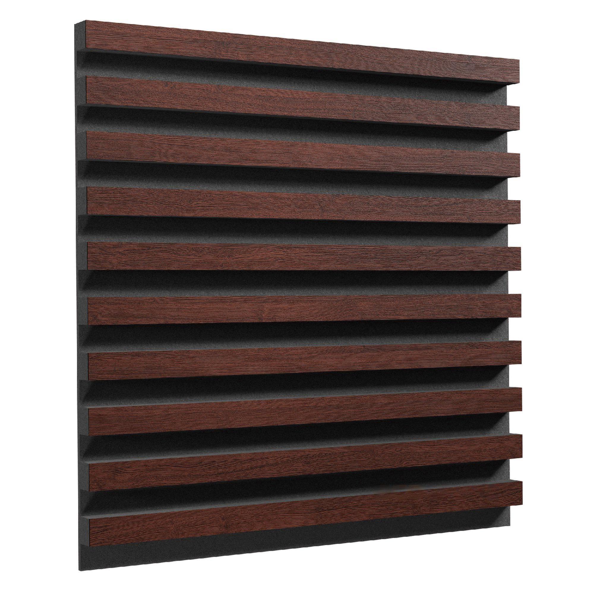 Акустическая панель Ecosound Comb XL Wenge 100х100 см 53 мм Коричневый (1385)