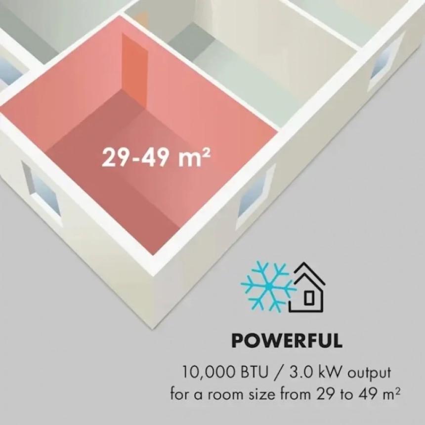 Кондиционер мобильный KLARSTEIN Metrobreeze Rome 10 000 BTU/3,0 кВт 3 режима работы (10029857) - фото 2 Кондиционер мобильный KLARSTEIN Metrobreeze Rome 10 000 BTU/3,0 кВт 3 режима работы (10029857) - фото 2