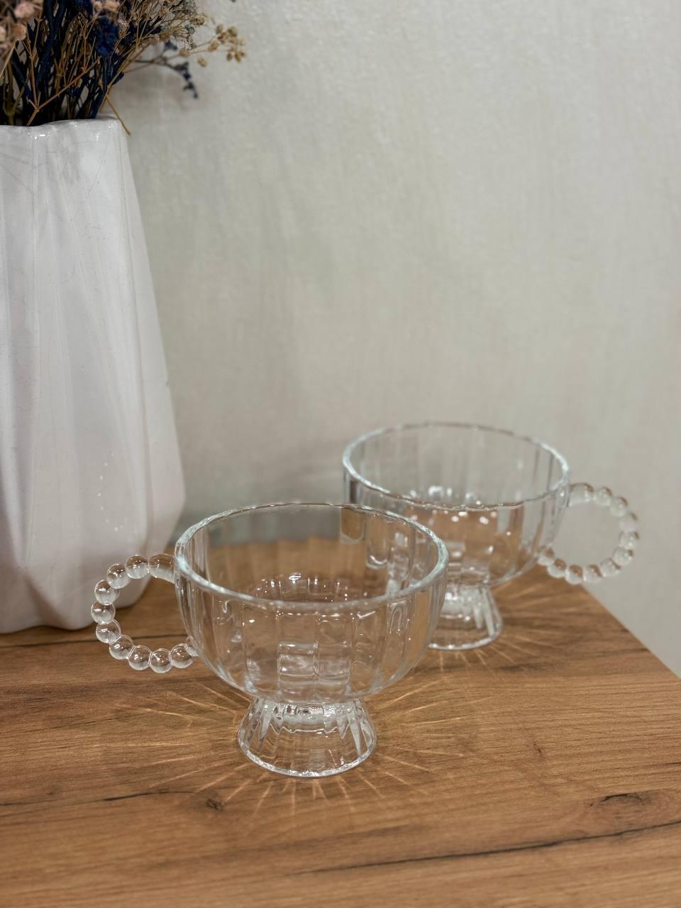 Набор стеклянных креманок YIWU 300 мл 2 шт. Прозрачный (HP-19-7) Набор стеклянных креманок YIWU 300 мл 2 шт. Прозрачный (HP-19-7)