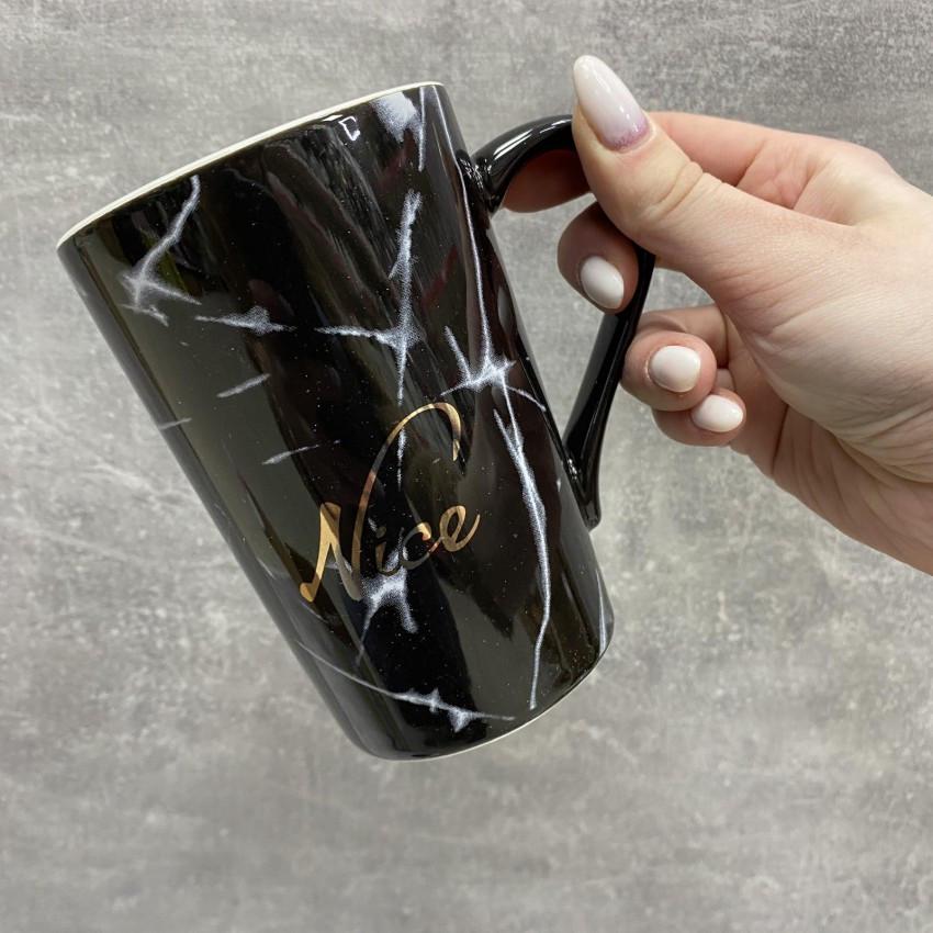 Чашка Olens O8030-81 Nice з кришкою керамічна з ложкою 375 мл - фото 2 Чашка Olens O8030-81 Nice з кришкою керамічна з ложкою 375 мл - фото 2