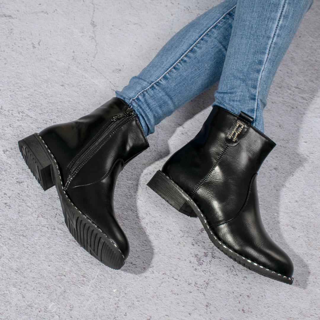 Ботинки женские на низком каблуке 328286 р. 39 24,5 см