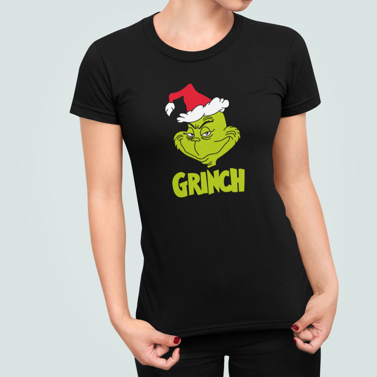 Футболка жіноча новорічна Stedman з принтом Grinch XL Чорний (НГ85.1-4)