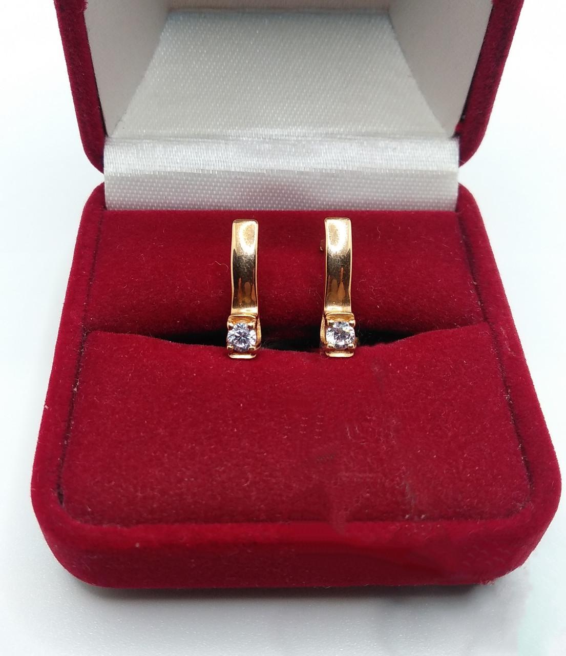 Серьги золото 585° 2,24 г (420247)