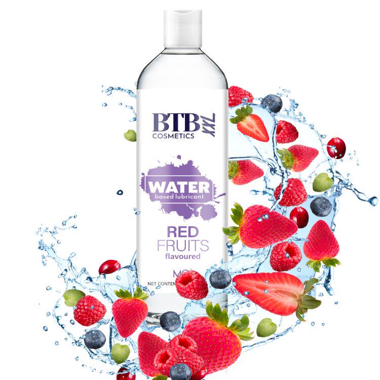 Мастило на водній основі BTB FLAVORED RED FRUITS з ароматом червоних фруктів 250 мл - фото 3