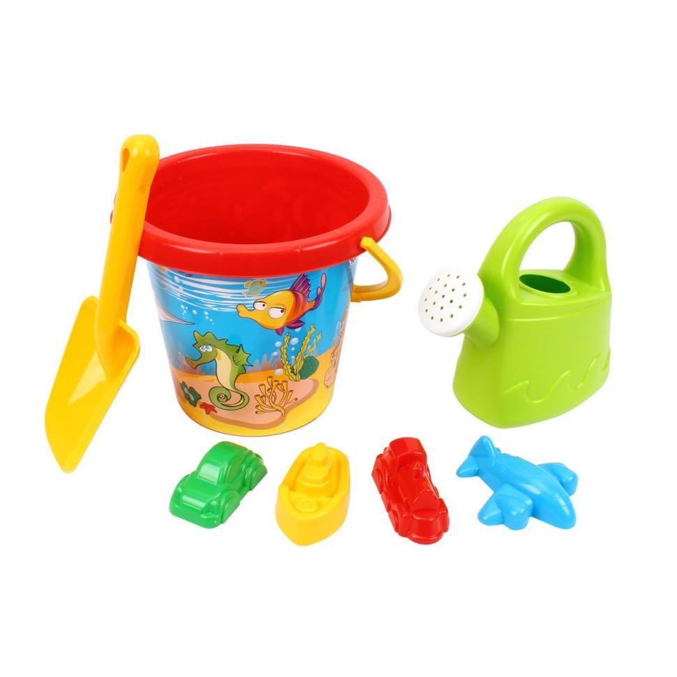 Іграшка ТехноК 0090TXK-2 "Набір пісочний 4" з лійкою (RLT51788)