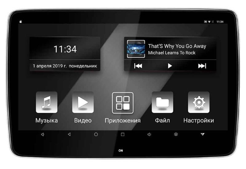 Монитор-накладка на подголовник Incar CDH-112 BL Android Монитор-накладка на подголовник Incar CDH-112 BL Android