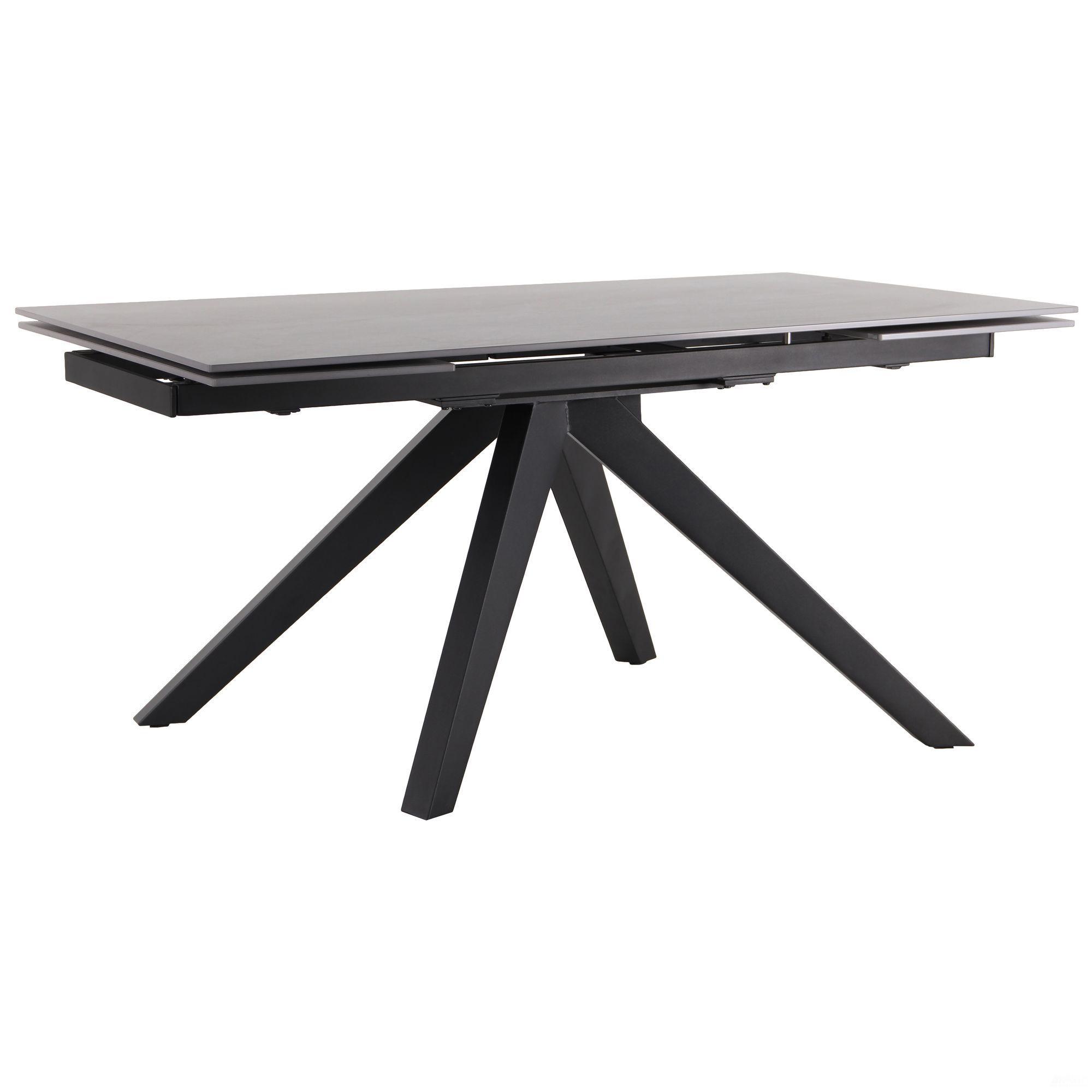 Стол обеденный раскладной AMF Alfred Черный/Серый (43128)