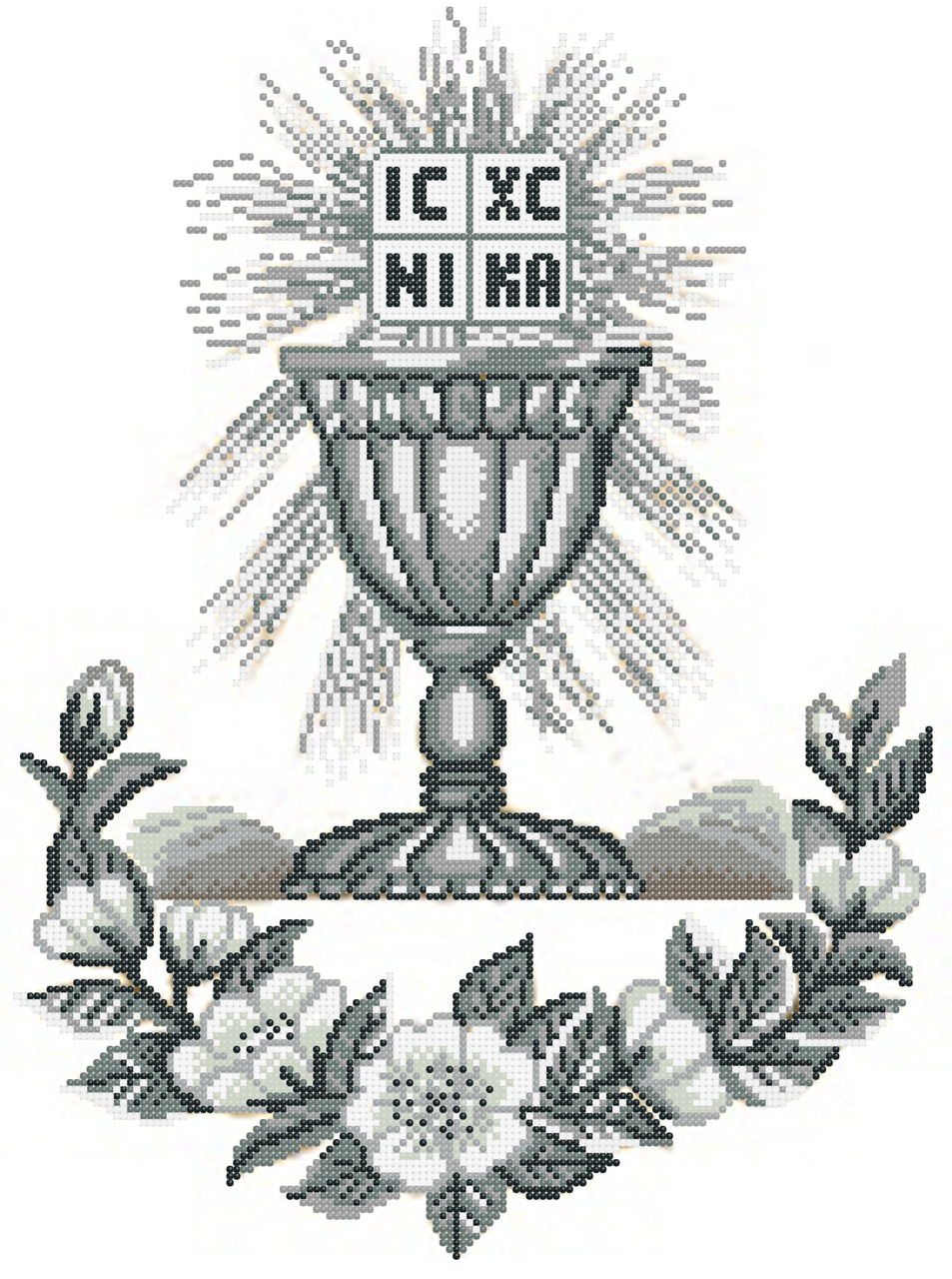 Схема для вышивки бисером Святая Евхаристия Серебрянный (1234456233А)
