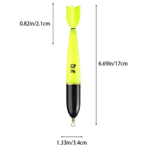 Поплавець нічний для риболовлі HUAN-Qzta 170 мм Жовтий (Qzta-20) - фото 2