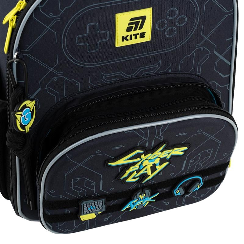 Школьный рюкзак KITE SET K25-556M-2 Cyber с пеналом и сумкой для обуви (995185) - фото 5
