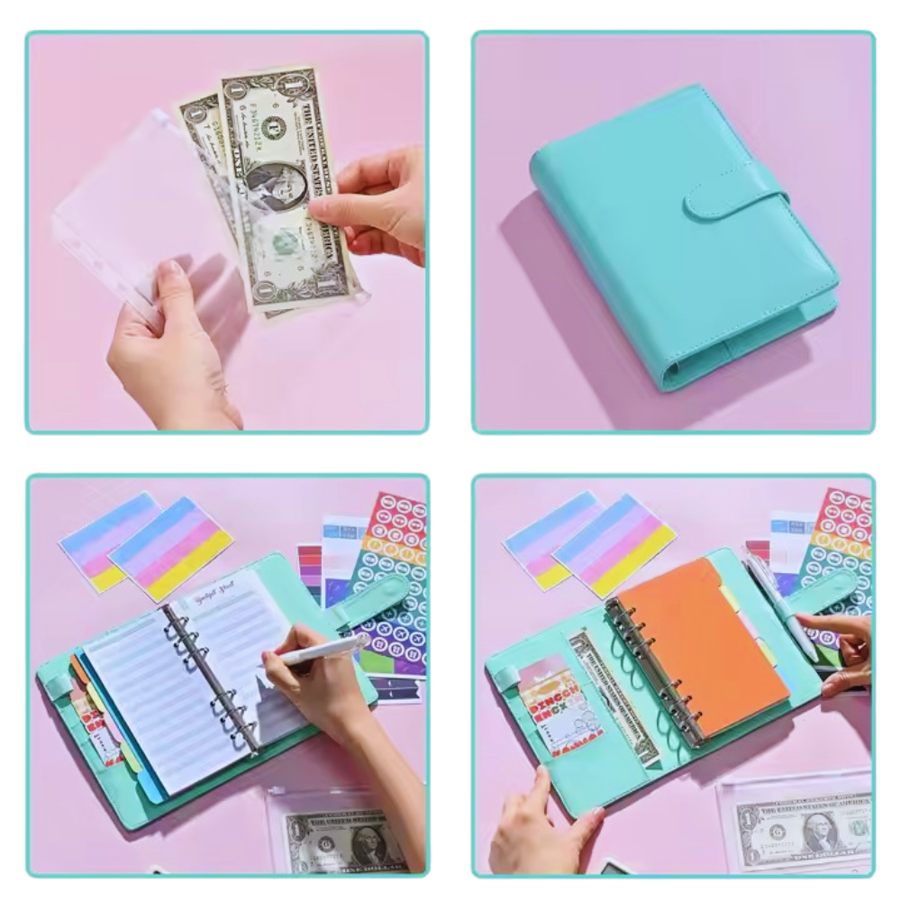 Блокнот-планер для денег бюджета и хранения финансов/для ведения учета дохода формат А6 Голубой - фото 2 Блокнот-планер для денег бюджета и хранения финансов/для ведения учета дохода формат А6 Голубой - фото 2