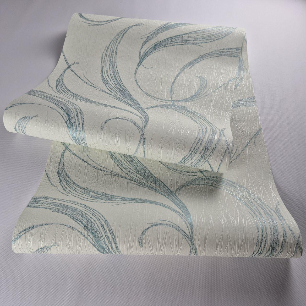 Шпалери вінілові Marburg 53438 0,53х10,05 м Молочний з м’ятним (29785890) - фото 2