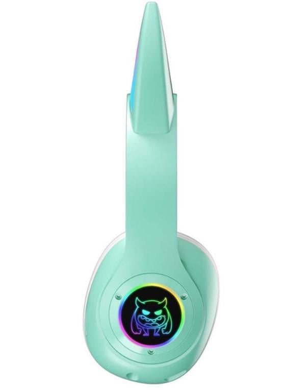 Наушники STN-25 с ушками и подсветкой беспроводные Мятный (2104618664) - фото 10 Наушники STN-25 с ушками и подсветкой беспроводные Мятный (2104618664) - фото 10