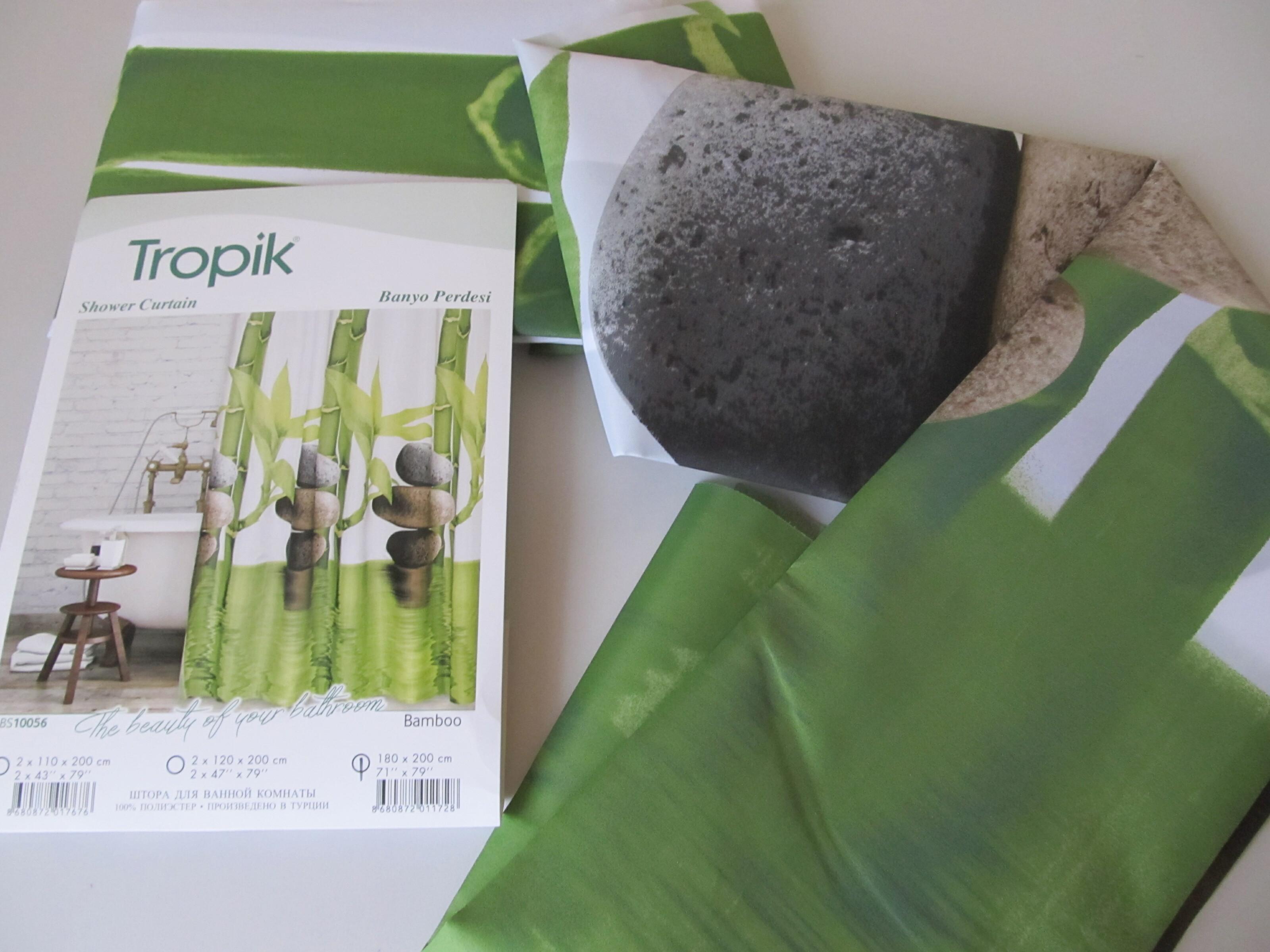 Штора для ванної Tropik Bamboo вузька 120x200 см (39895853) - фото 3 Штора для ванної Tropik Bamboo вузька 120x200 см (39895853) - фото 3