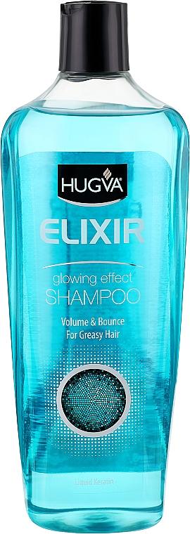 Шампунь HUGVA Elixir Volume&Bounce для жирных волос 600 мл (18374)