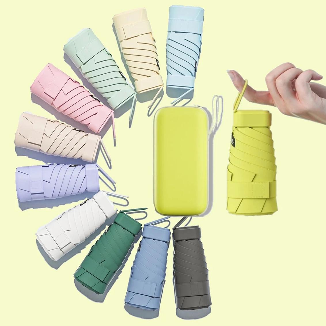 Парасолька міні складана капсульна механічна Синій (2426759498) - фото 10 Парасолька міні складана капсульна механічна Синій (2426759498) - фото 10