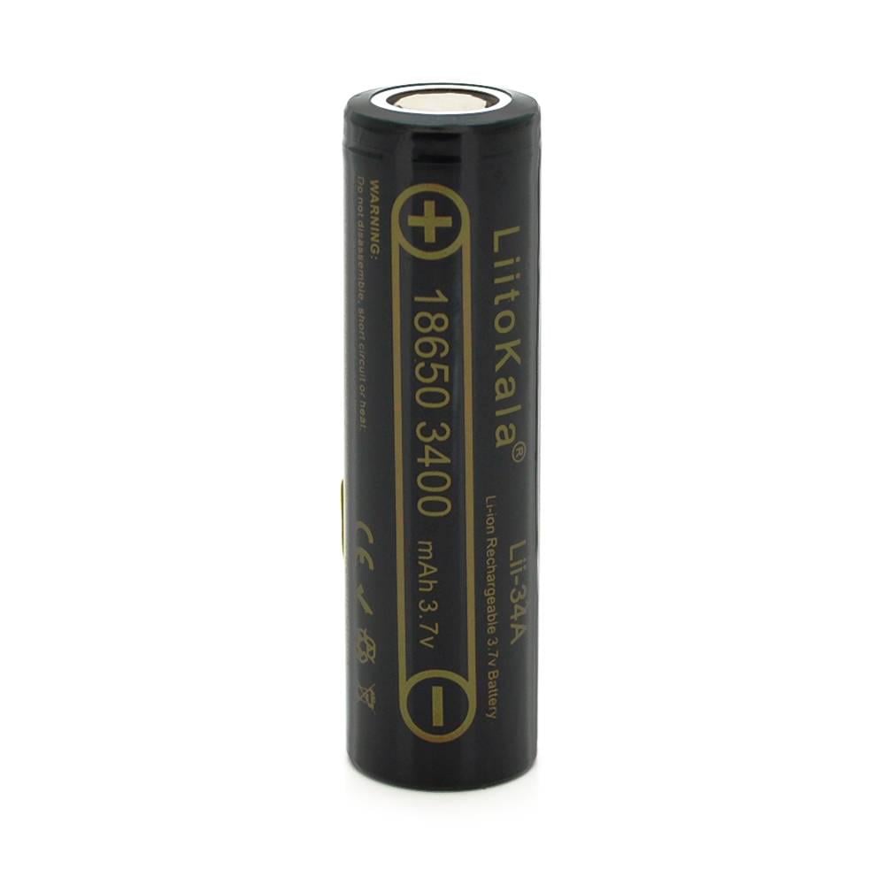 Акумулятор 18650 Li-Ion LiitoKala Lii-34A 3400 mAh 3,7V 1 шт. Black (30572)