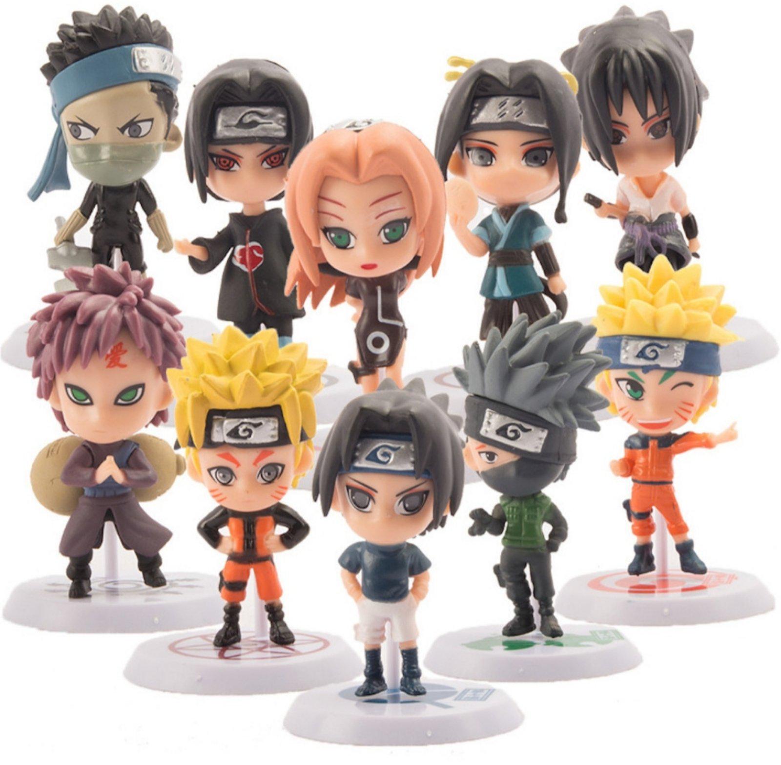 Набор детских игровых фигурок Naruto Сакура Забуза Гаара Саске 10 шт. (24015918)
