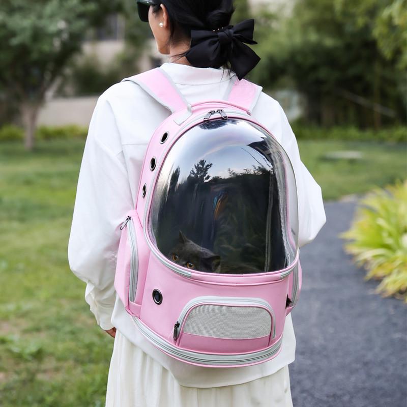 Рюкзак для перенесення домашніх тварин CosmoPet CP-52 з ілюмінатором 35x28x43 см Pink (3_04847) - фото 4 Рюкзак для перенесення домашніх тварин CosmoPet CP-52 з ілюмінатором 35x28x43 см Pink (3_04847) - фото 4