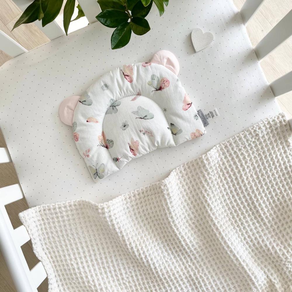 Подушка-позиционер детская Бабочки с ушками 28х21 см Розовый (03868) Подушка-позиционер детская Бабочки с ушками 28х21 см Розовый (03868)