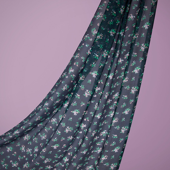 Ткань шифон IDEIA Принт Веста 1,45 м Черный (2200004219844)