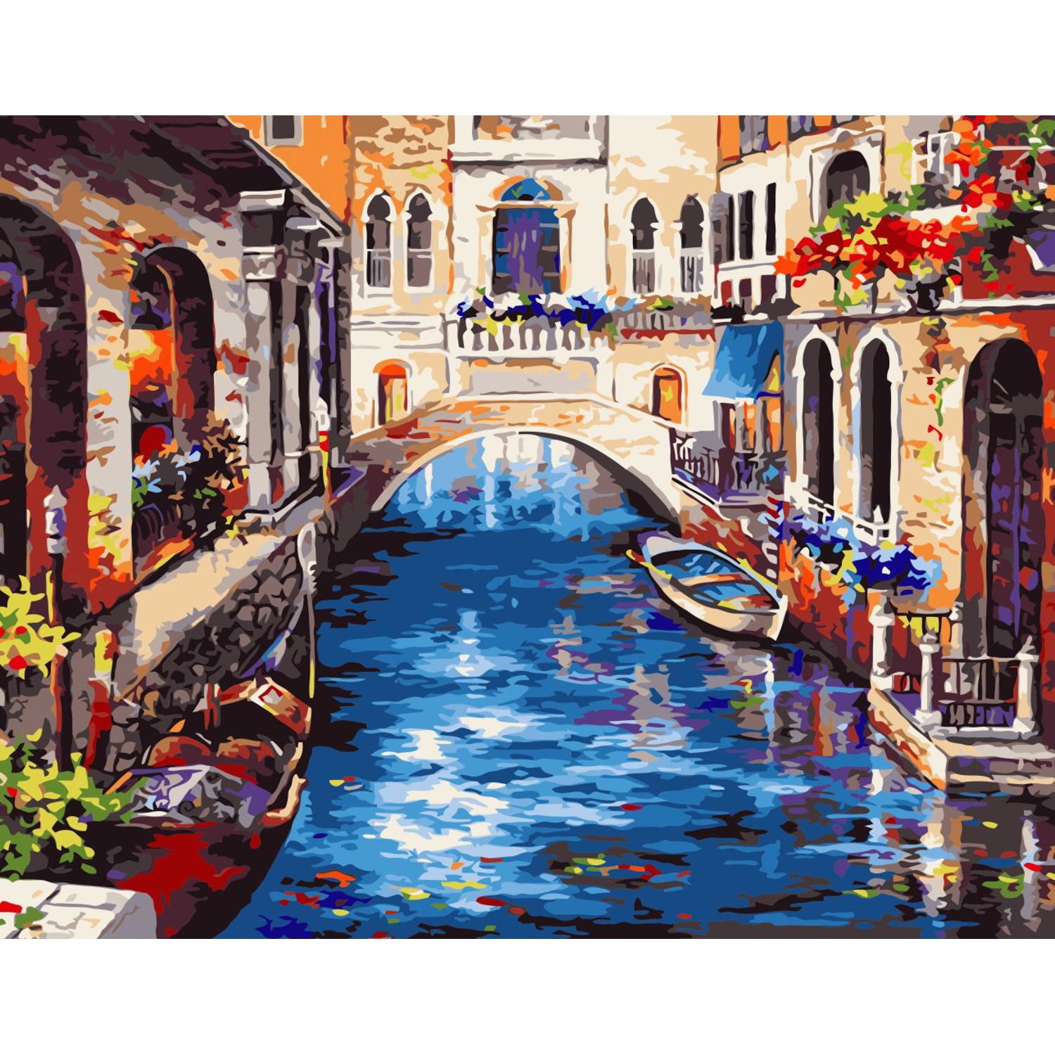 Картина по номерам Strateg Переулок Венеции 40x50 см (VA-0206)