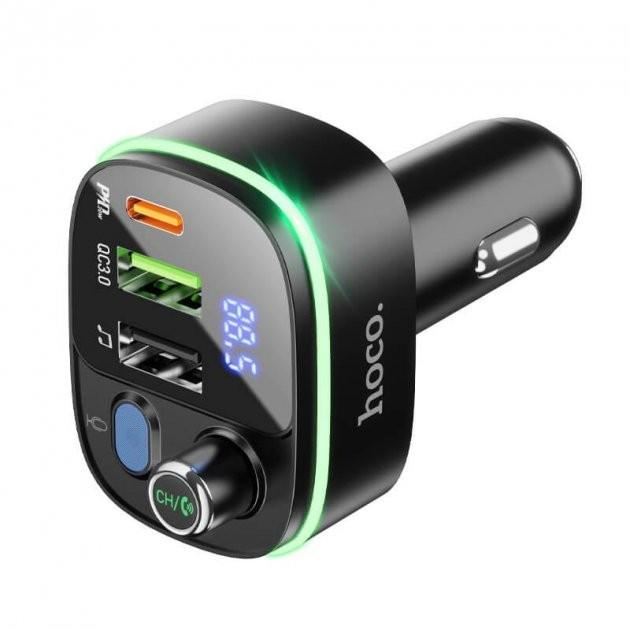 Модулятор FM Hoco E62 QC3.0 18W 3A PD20W Bluetooth 5.0 із швидкою зарядною - фото 2