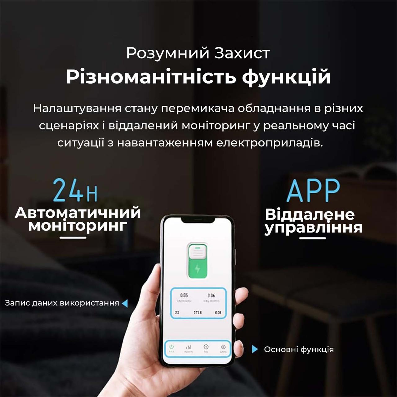 Розумний вимикач TO-Q-sy1-JWT 25А Wi-Fi однофазний і лічильник кВт/год (id_101001) - фото 7 Розумний вимикач TO-Q-sy1-JWT 25А Wi-Fi однофазний і лічильник кВт/год (id_101001) - фото 7