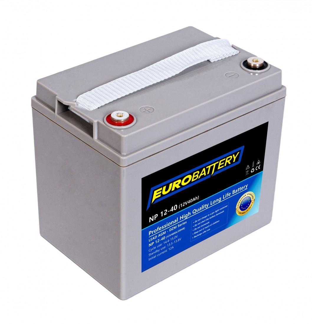 Аккумулятор для ИБП EuroBattery AGM NP 12-40 DZM 12V 40Ач (847) - фото 1