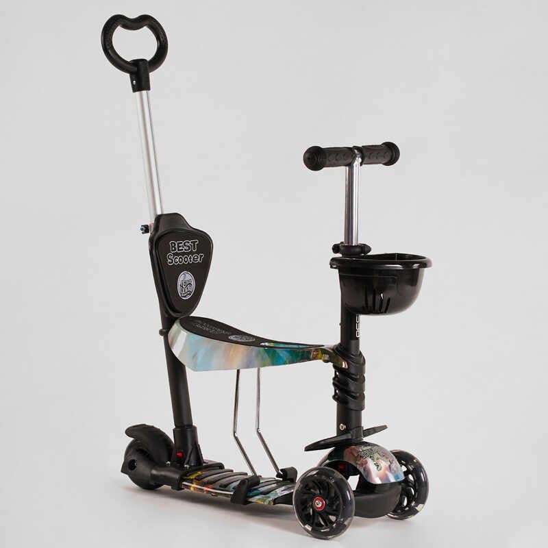 Самокат Best Scooter Абстракція 5в1 PU колеса з підсвічуванням Multicolor (116953)