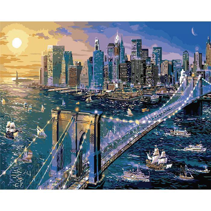 Картина по номерам Идейка "Большое яблоко" 50х65 см (KH2170)