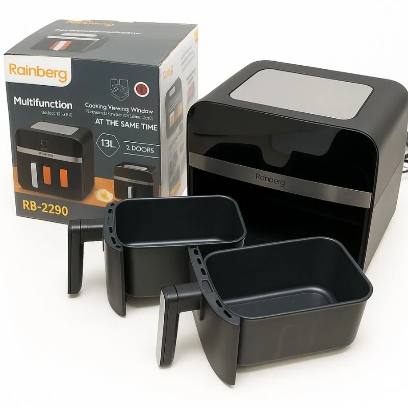 Мультипечь-аэрогриль Rainberg 4200 Вт 13 л Черный (RB-2290) - фото 4 Мультипечь-аэрогриль Rainberg 4200 Вт 13 л Черный (RB-2290) - фото 4