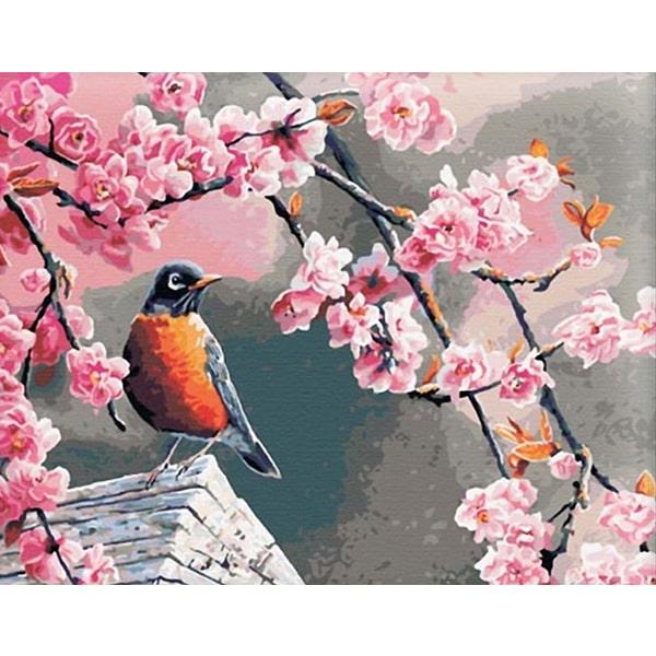 Картина по номерам Brushme G041 Снегирь и сакура 40х50 см (1379043972) Картина по номерам Brushme G041 Снегирь и сакура 40х50 см (1379043972)