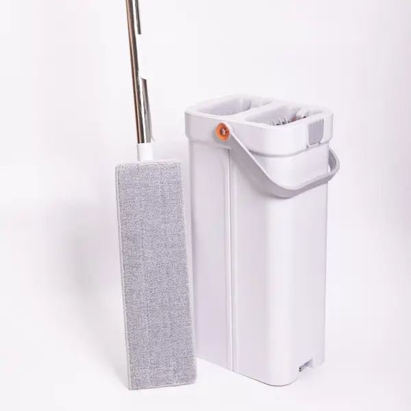 Комплект для уборки швабра и ведро на 2 отсека Household Cleaning Products с ручкой 131 см Белый (147-107-HP-35015-19 ) - фото 3 Комплект для уборки швабра и ведро на 2 отсека Household Cleaning Products с ручкой 131 см Белый (147-107-HP-35015-19 ) - фото 3