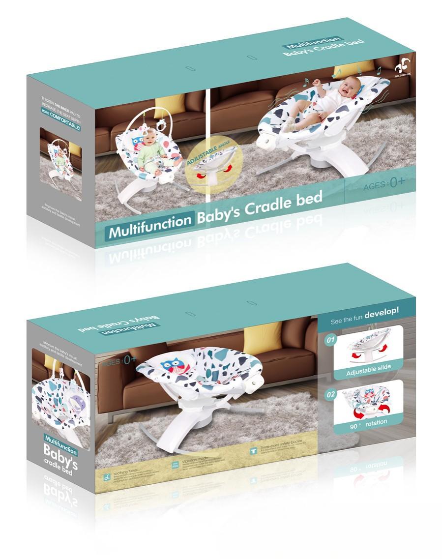 Дитячий шезглонг-гойдалка Multifunction Baby's Cradle Bed Різнокольоровий - фото 7 Дитячий шезглонг-гойдалка Multifunction Baby's Cradle Bed Різнокольоровий - фото 7