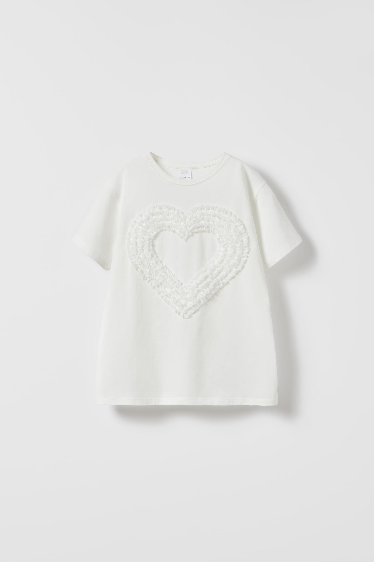 Футболка для девочки Zara 152 Белый (5431706250)