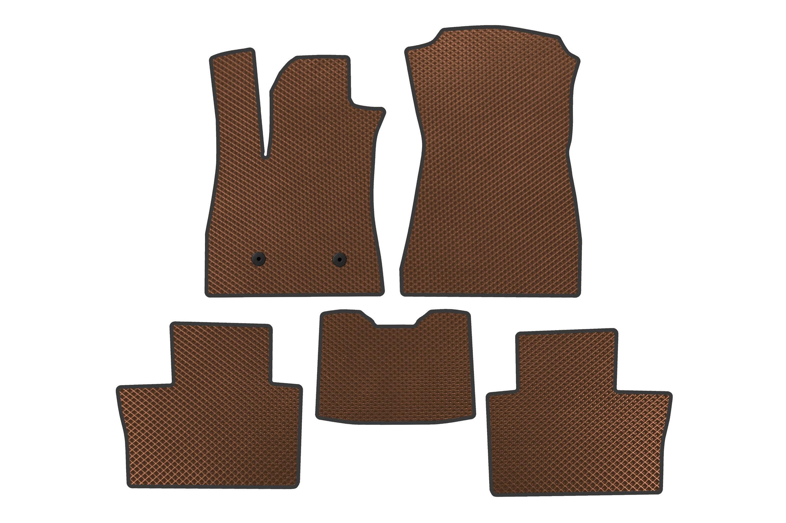 Коврики автомобильные Digital Designs EVA электро для Renault Austral 2022- гг. этилвинилацетат Коричневый (183584)