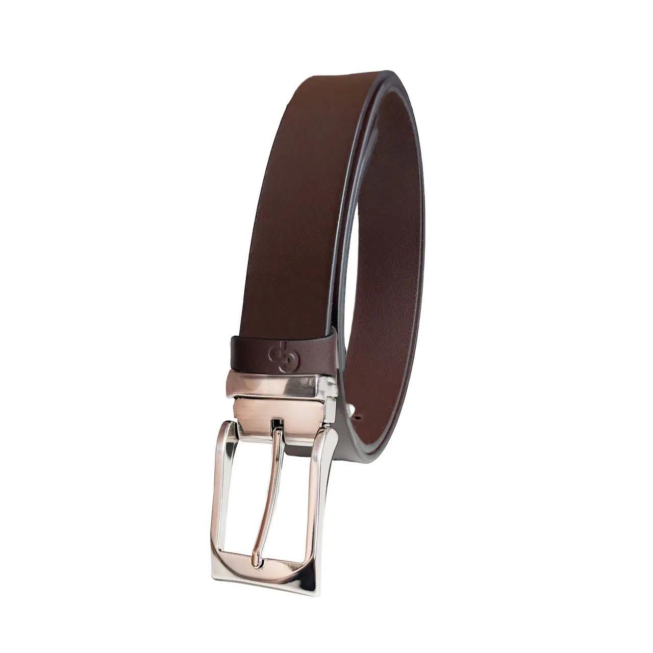 Ремінь чоловічий GP із натуральної шкіри Коричневий (K313011261)