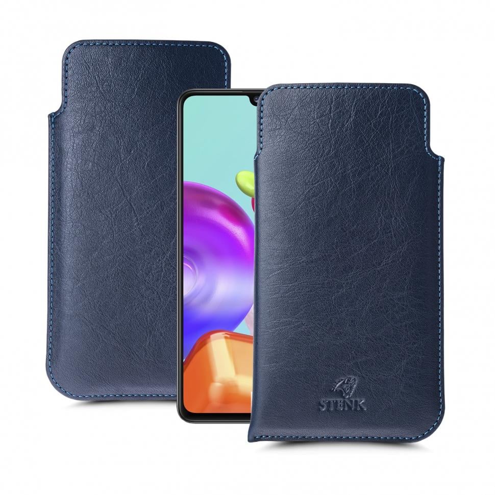 Футляр Stenk Elegance для Samsung Galaxy A41 Синий (65143)